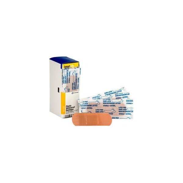 Acme United First Aid Only FAE-3003 SmartCompliance Refill 1" X 3" Adhesive Bandage, Plastic, Waterproof, 25 Box FAE-3003 - main